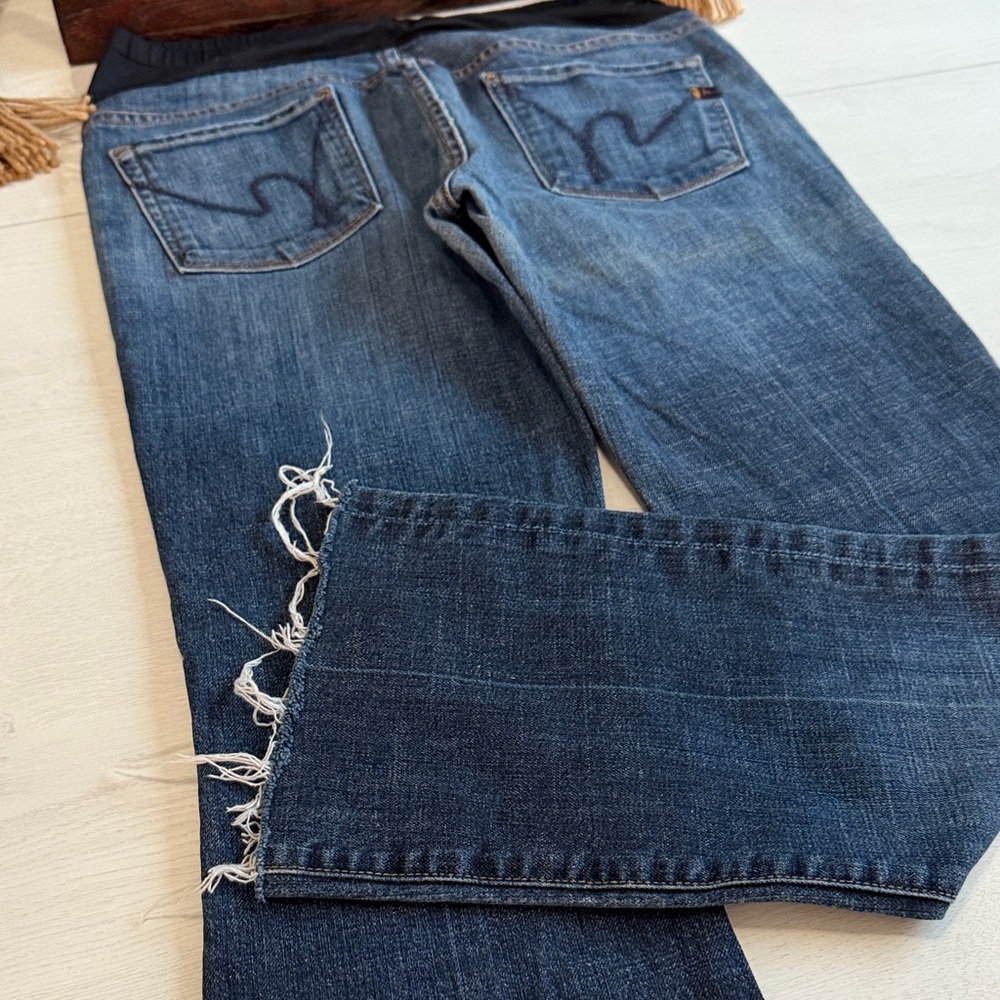 Maternity (COH) Citizens Of Humanity Blue Straight Leg Jeans - Picture 4 of 12